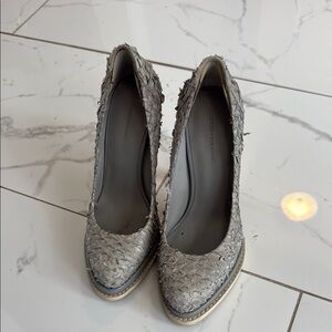 Alexander Wang Gray Textured Women's Heels